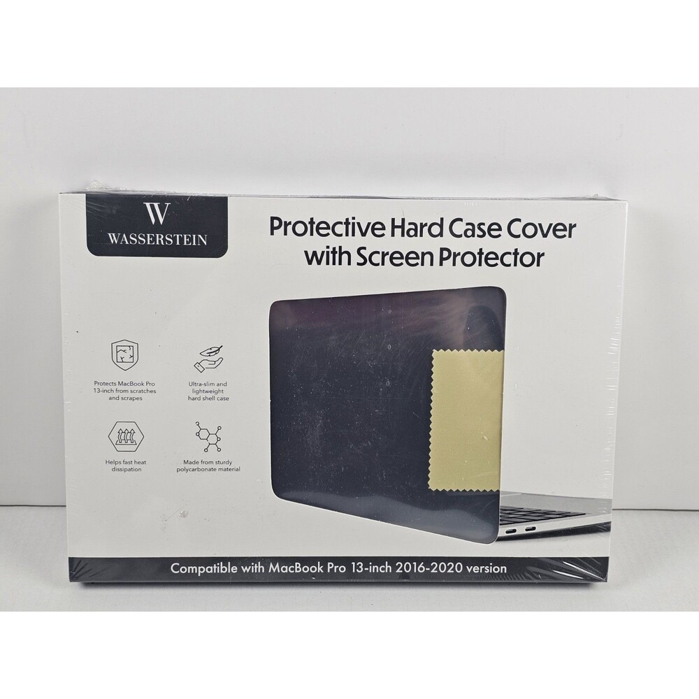 Wasserstein Protective Hardcase Cover w/ Screen Protector for MacBook Pro 13 in